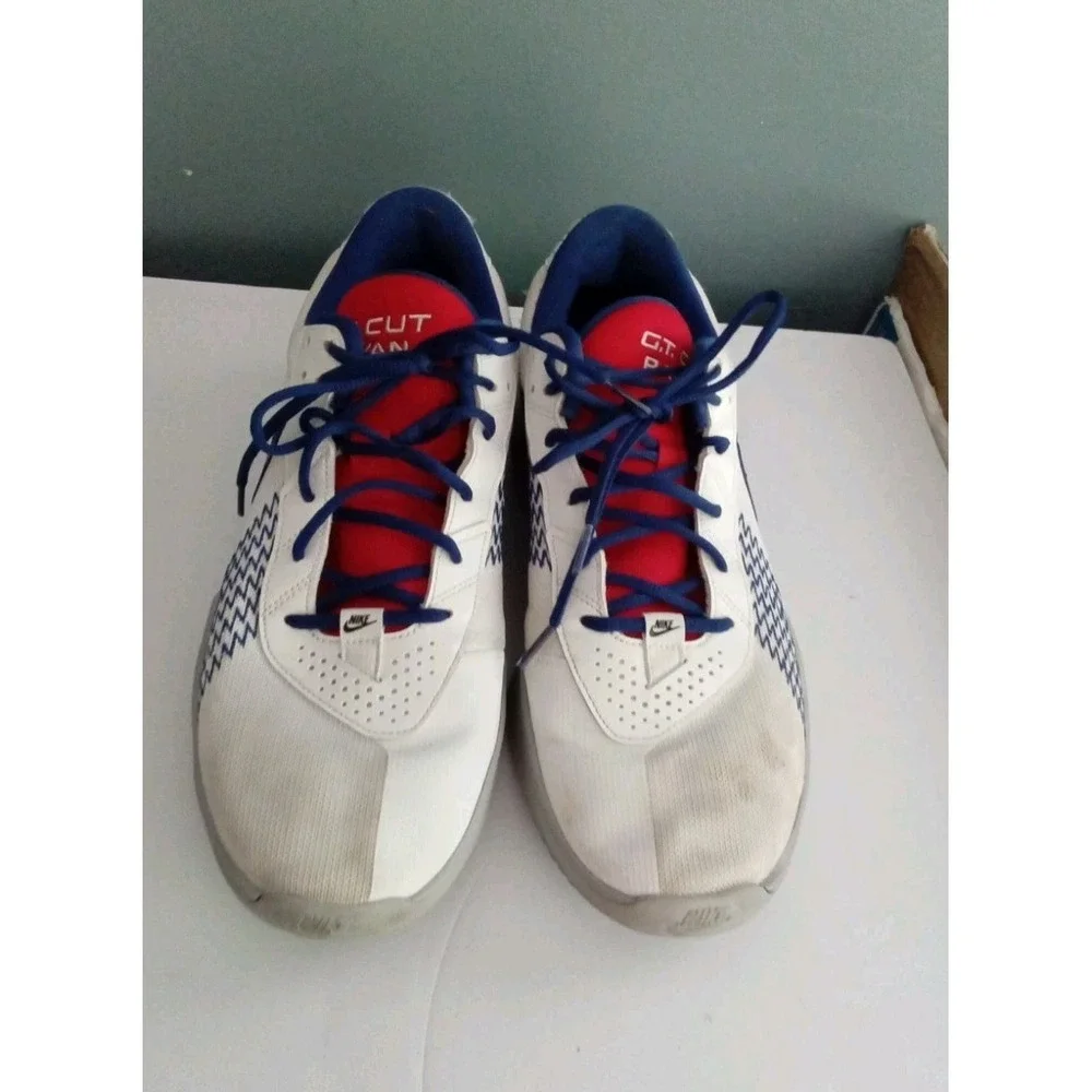 Nike G.T. Cut Ryan Basketball Shoes Sneakers Athletic White‎ Blue Red